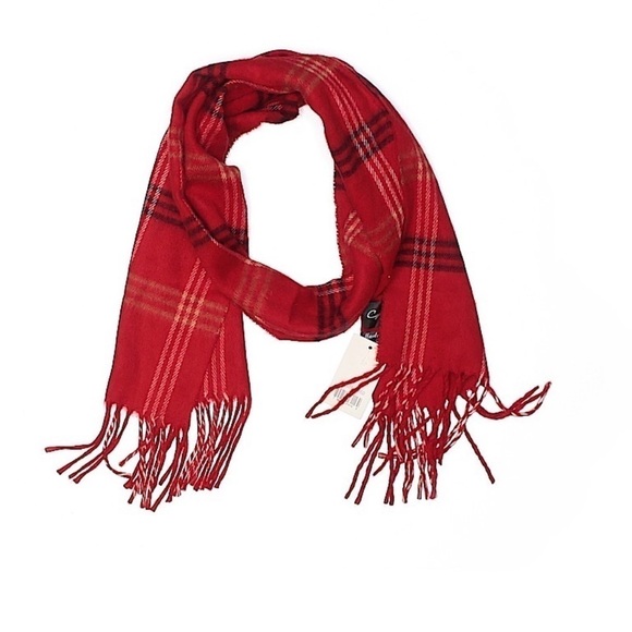 Cejon Scarf Red and Black Plaid - Picture 1 of 1